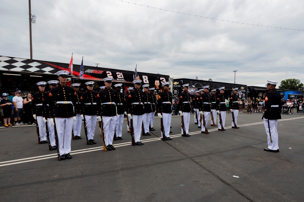 U.S. Marines support the 2025 Coca-Cola 600