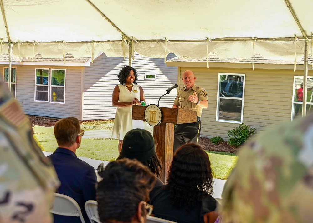 Airmen volunteer with Habitat for Humanity