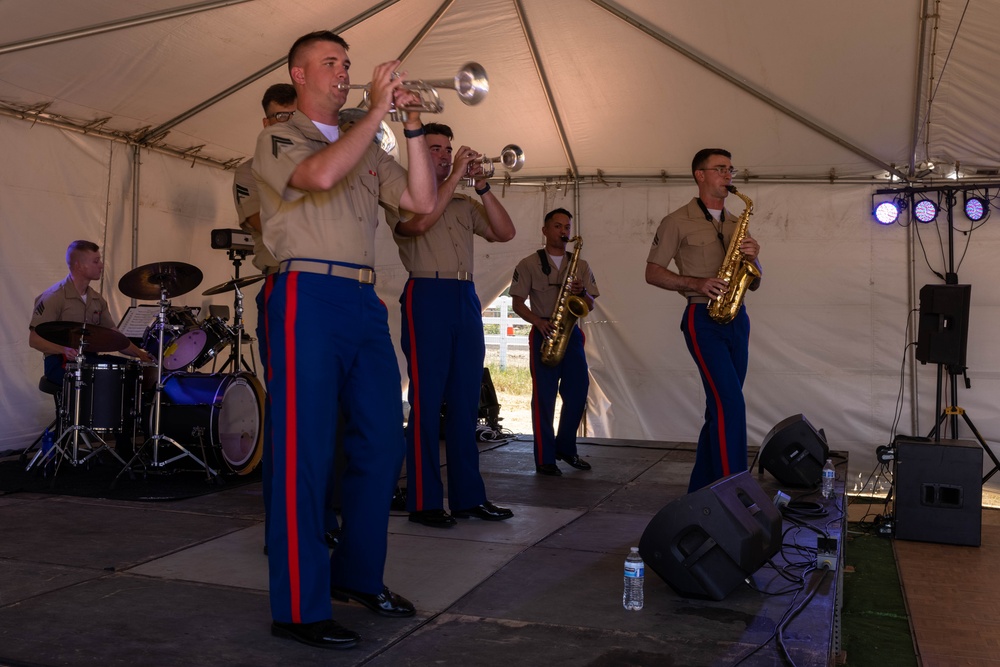 U.S. Marines attend a Valley Center Stampede Rodeo and Memorial Festival