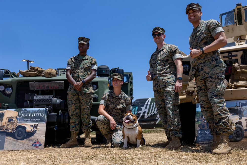 U.S. Marines attend a Valley Center Stampede Rodeo and Memorial Festival