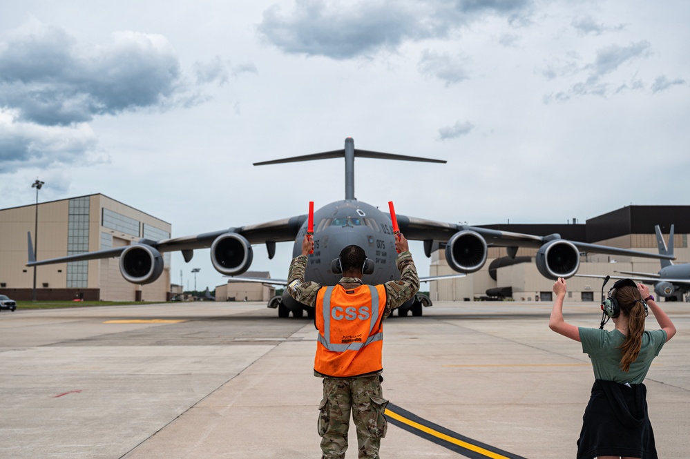 621 CRW Commander Celebrates Fini Flight