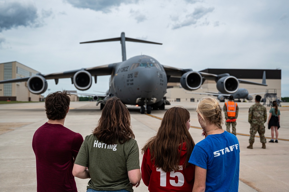 621 CRW Commander Celebrates Fini Flight