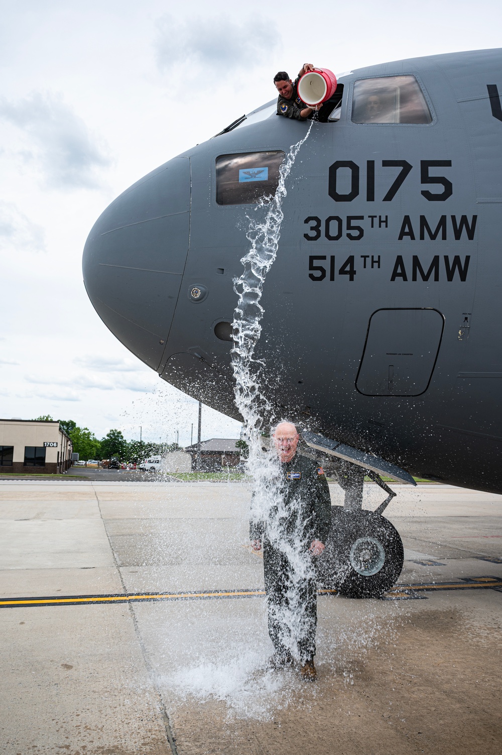621 CRW Commander Celebrates Fini Flight