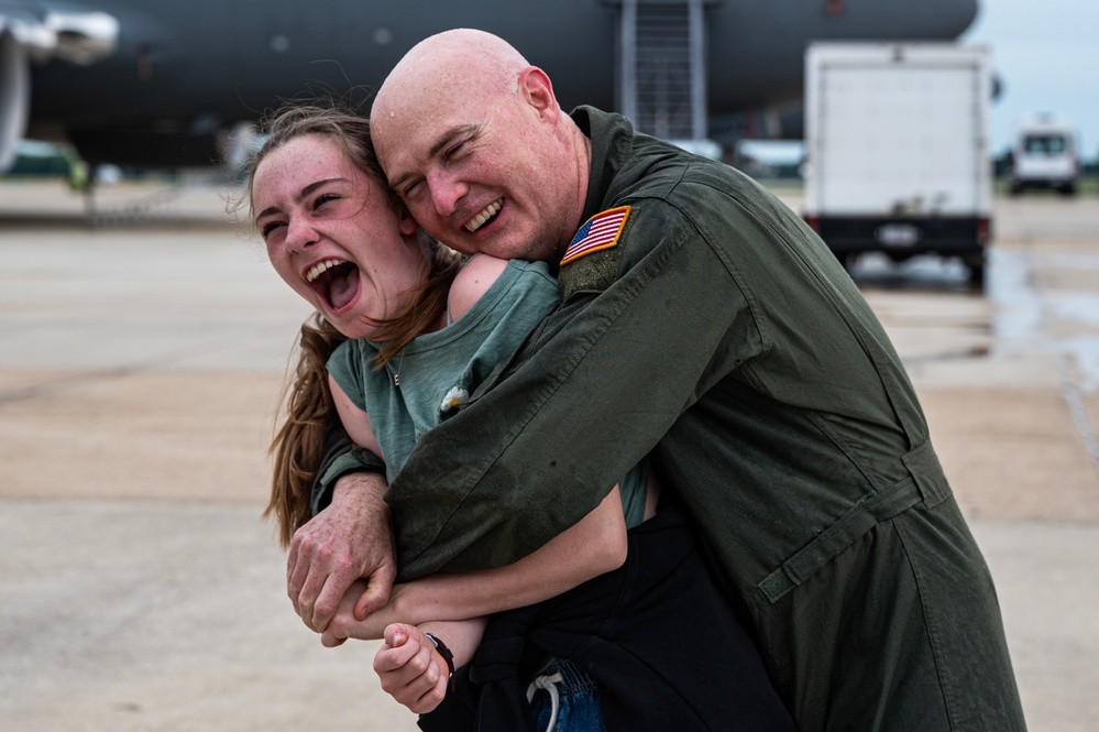 621 CRW Commander Celebrates Fini Flight