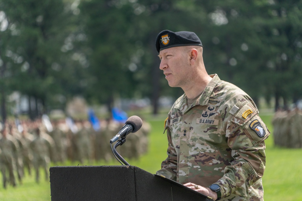 101st Airborne Division Change of Command 2025