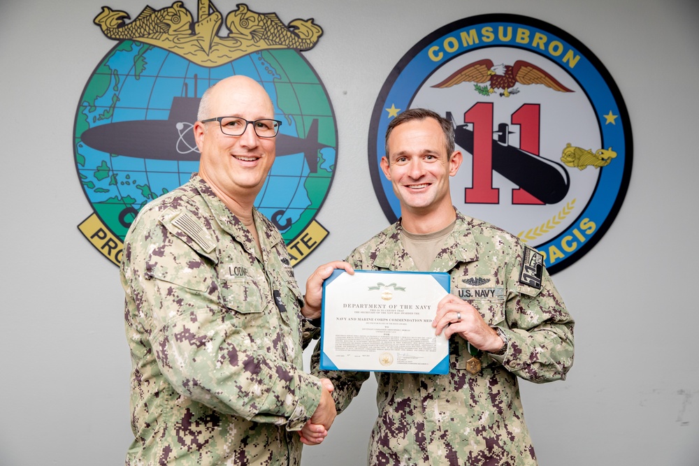 Commander, Submarine Squadron 11 Awards-At-Quarters