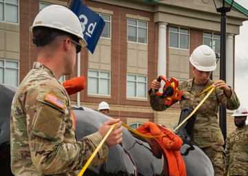 New Rocky the Bulldog Statues placed on Fort Stewart
