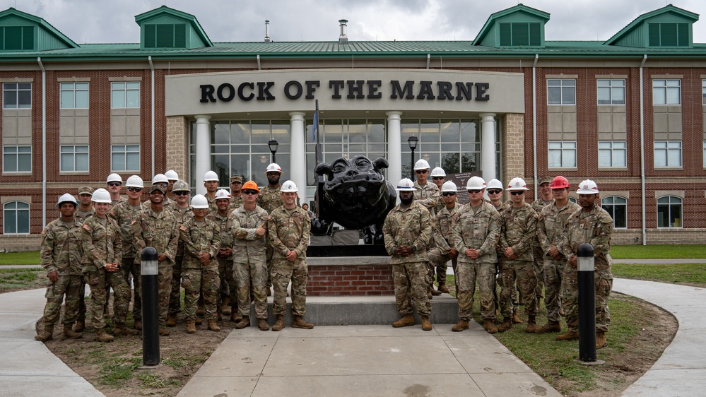 New Rocky the Bulldog Statues placed on Fort Stewart