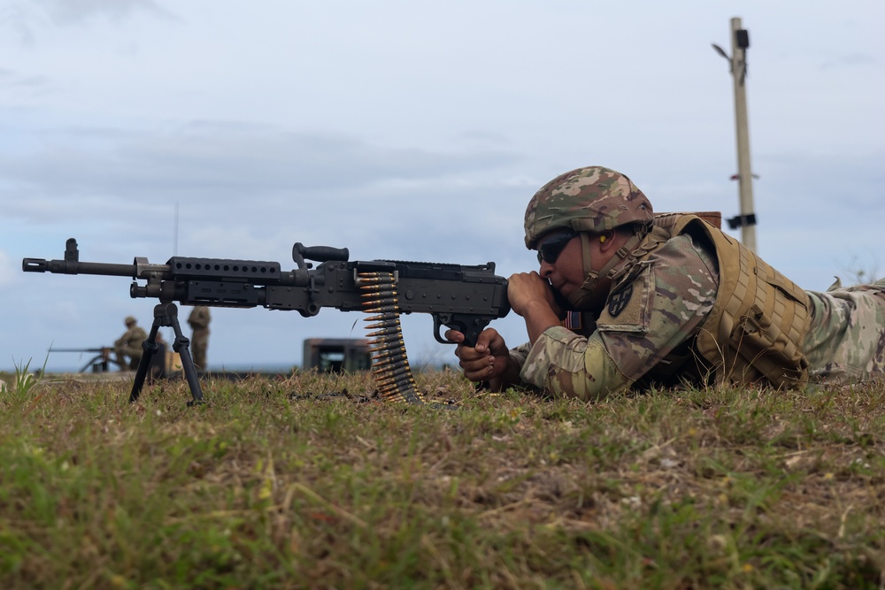 190th Engineers Conduct M2 &amp; M240B Familiarization