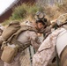 U.S. Marines with Task Force Sapper adjust concertina wire