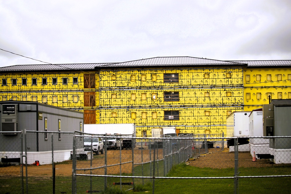 Fort McCoy's East Barracks Project reaches 45 percent complete as June 2025 begins