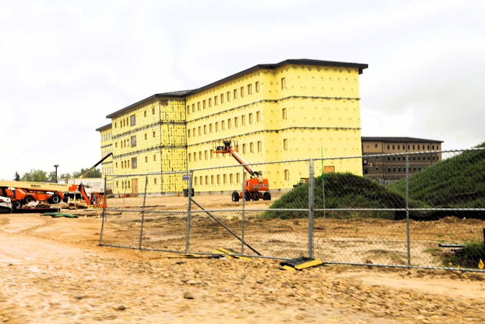 Fort McCoy's East Barracks Project reaches 45 percent complete as June 2025 begins