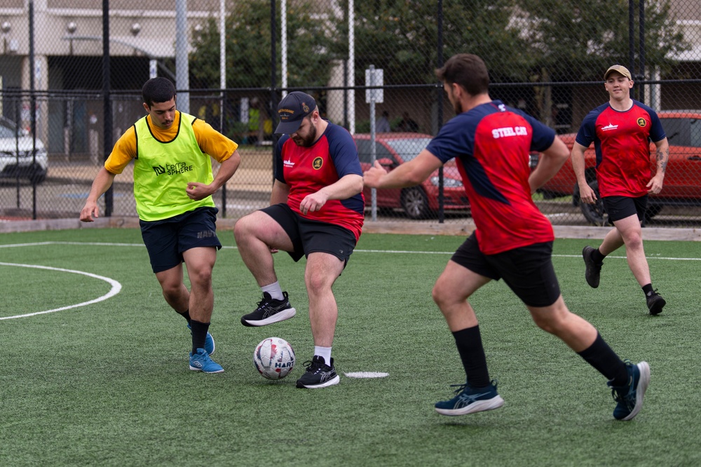 Blue Ridge Plays Futsal with Australian Navy