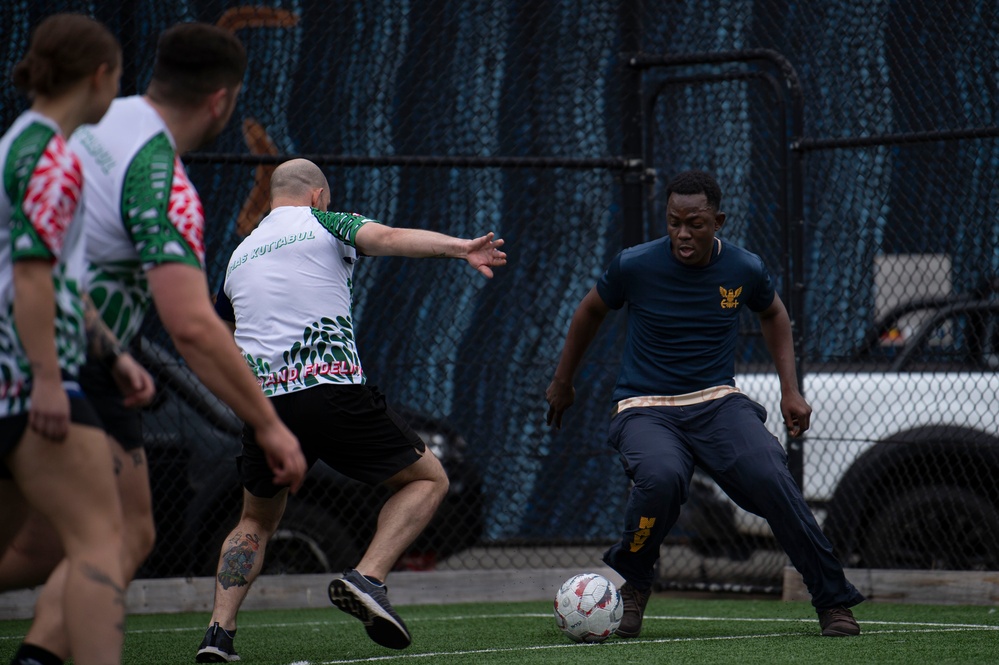 Blue Ridge plays Futsal with Australian Navy
