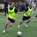USS Blue Ridge plays futsal with Australian Navy