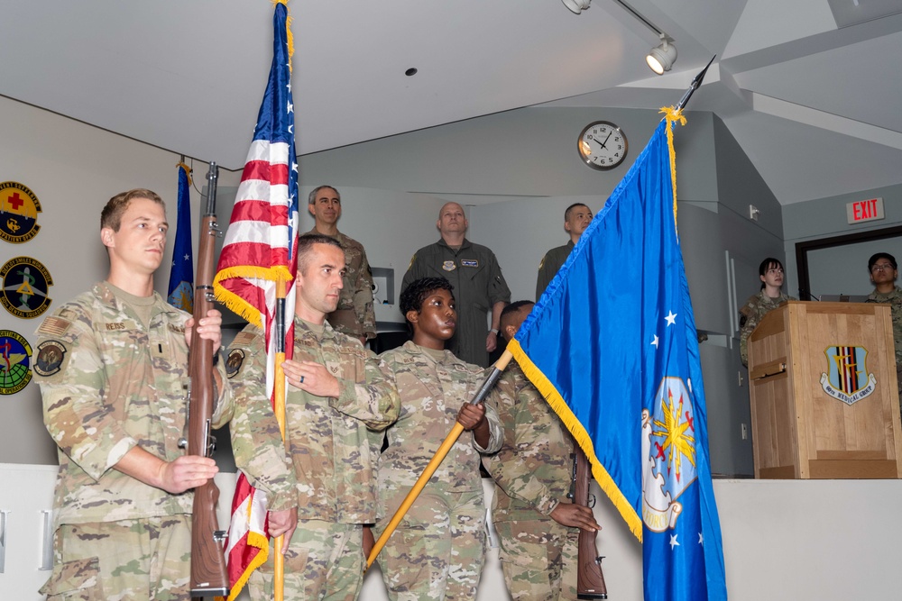 Colonel Vinh Tran takes command of the 60th operational Medical Readiness Squadron