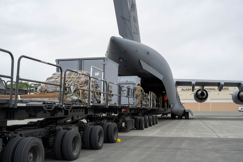Airmen from JBER prepare to deploy during Exercise TROPIC TUNDRA