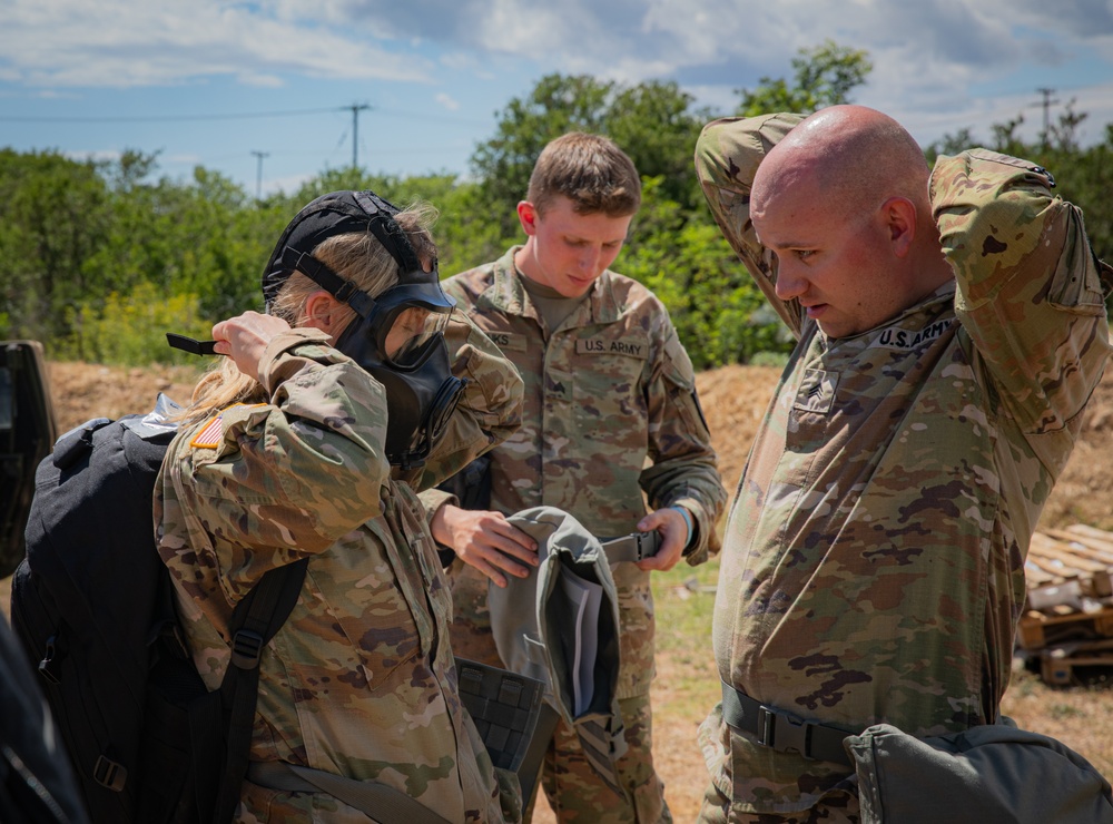 151 CBRN Battalion M53A1 Pro Mask Training