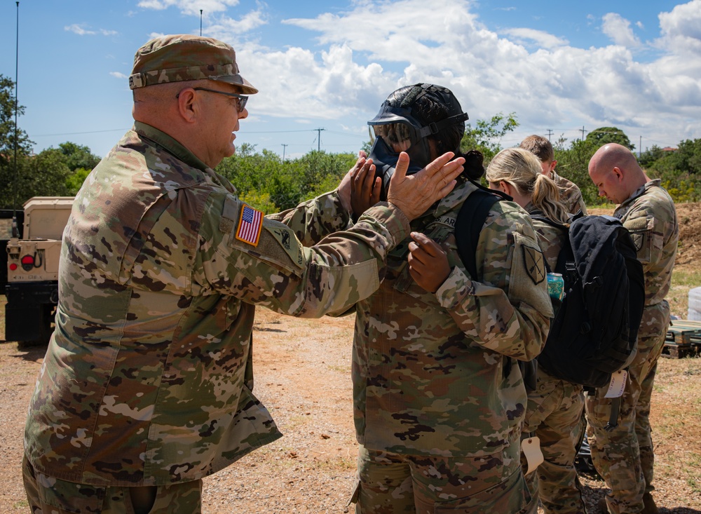 151 CBRN Battalion M53A1 Pro Mask Training