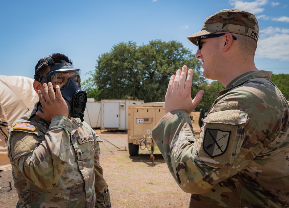 151 CBRN Battalion M53A1 Pro Mask Training