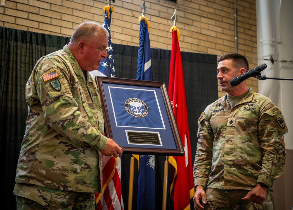 Gifts of Appreciation Presented to Retired Maj. Gen. R. Van McCarty