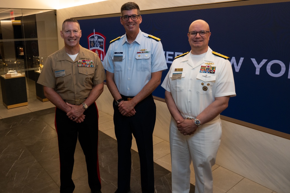 Coast Guard joins fellow sea services at the New York Stock Exchange for Fleet Week New York