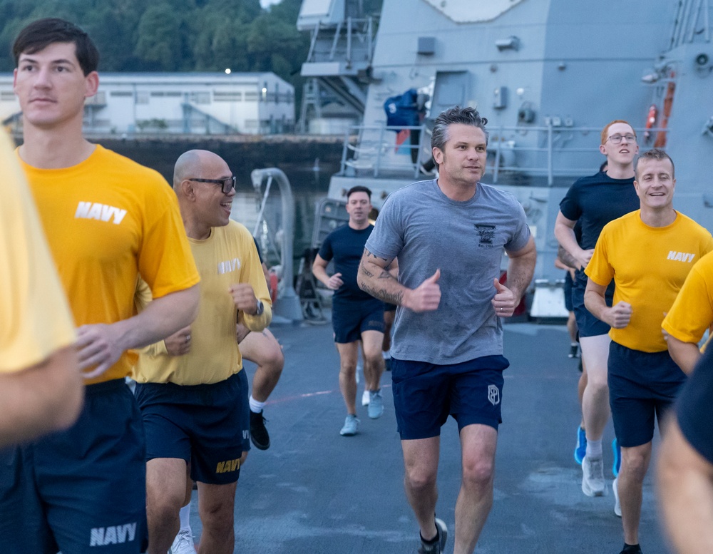 Secretary of Defense Pete Hegseth Visits USS Dewey