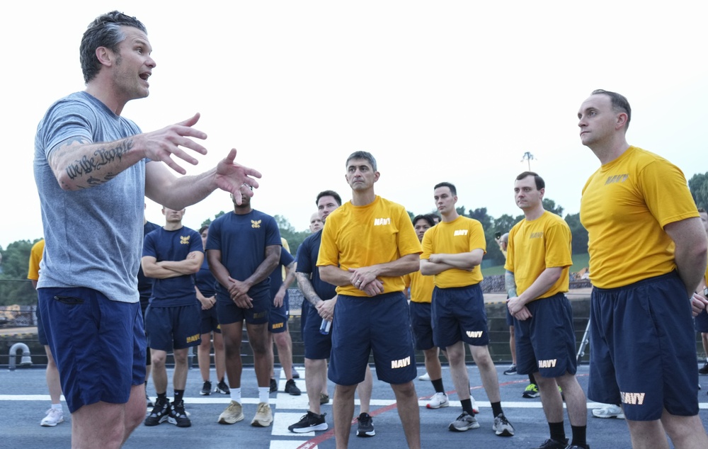 Secretary of Defense Visits Sembawang Naval Installation, May 30, 2025