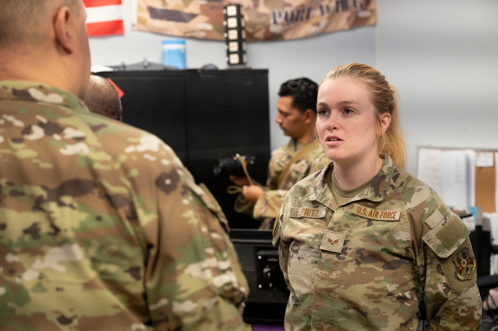 386th ELRS tour with 386th AEW senior leadership