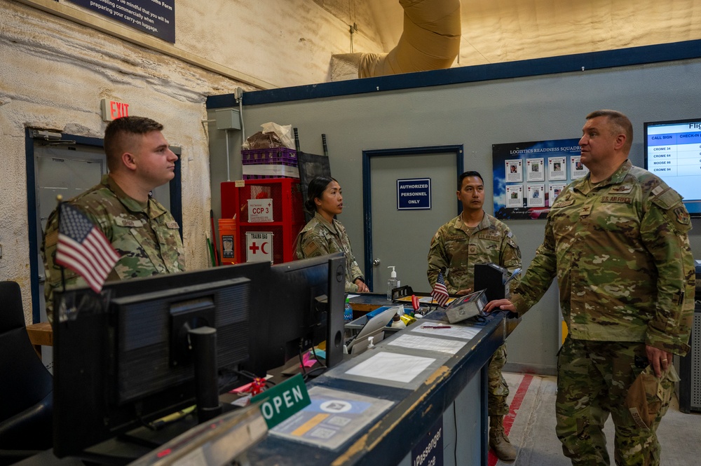 386th ELRS tour with 386th AEW senior leadership