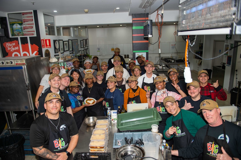 Blue Ridge Volunteers at Food Kitchen in Australia