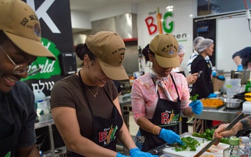 Blue Ridge Volunteers at Food Kitchen in Australia
