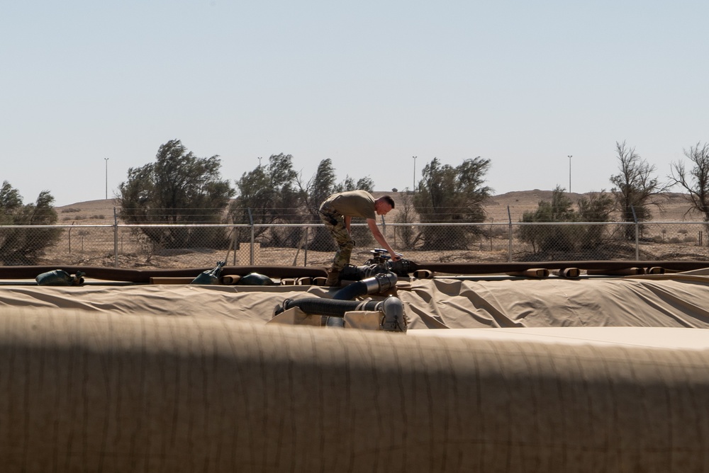 386th ELRS Pitch and Run training
