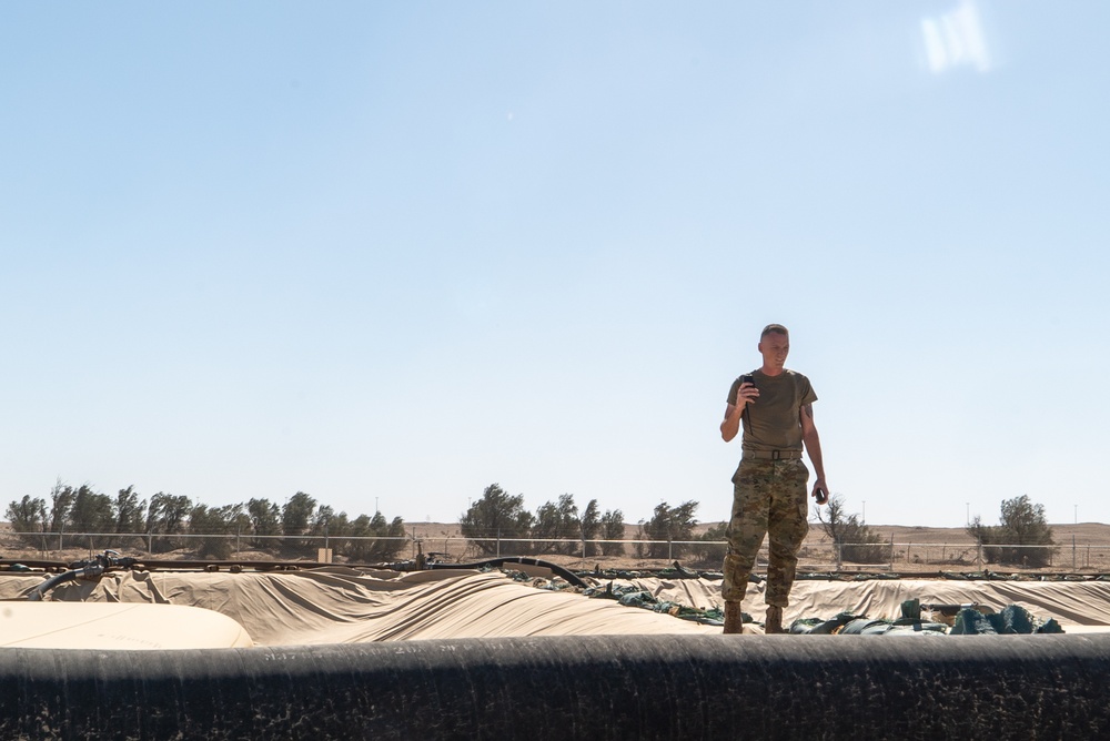 386th ELRS Pitch and Run training