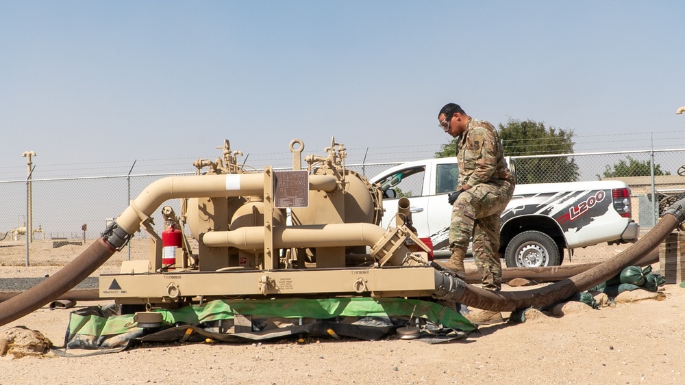 386th ELRS Pitch and Run training