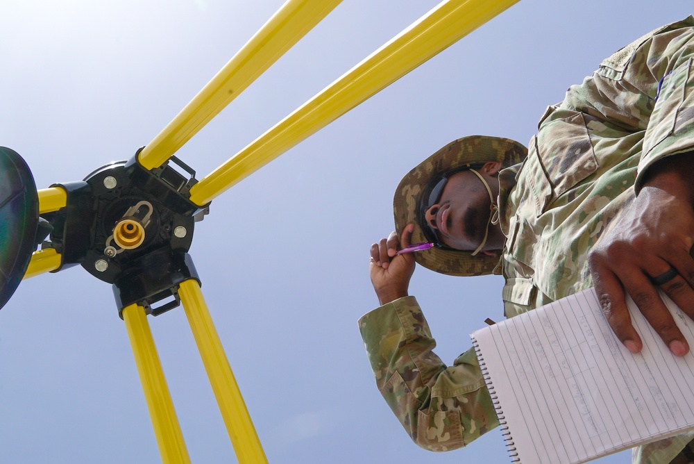 386th ELRS Pitch and Run training