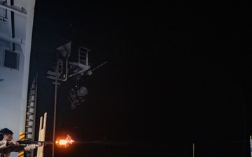 USS America (LHA 6) Conducts Small Arms Gun Shoot