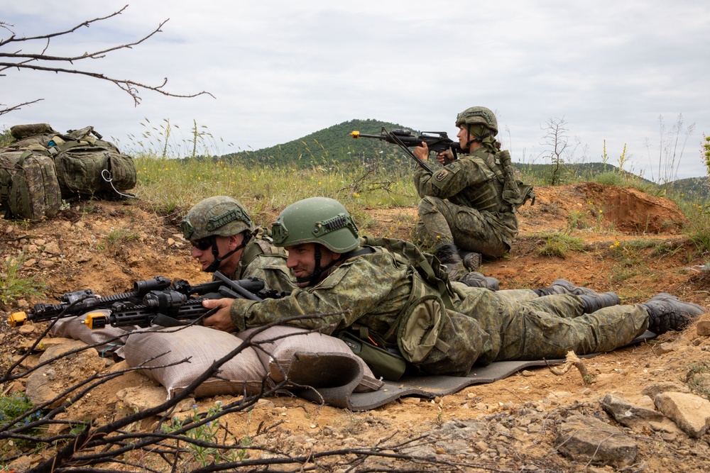 Immediate Response 25: Charlie Company 3/172 Infantry, Mountain and 3rd Infantry Regiment Kosovo conduct Indirect and Direct Fire Exercise.
