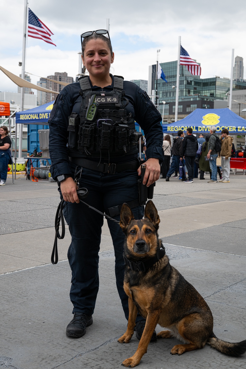 Coast Guard K-9 team engages public and conducts sweeps at Fleet Week New York