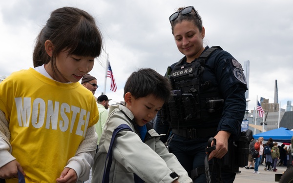 Coast Guard K-9 team engages public and conducts sweeps at Fleet Week New York