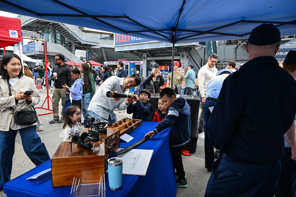 Fleet Week guests explore Coast Guard history through museum display