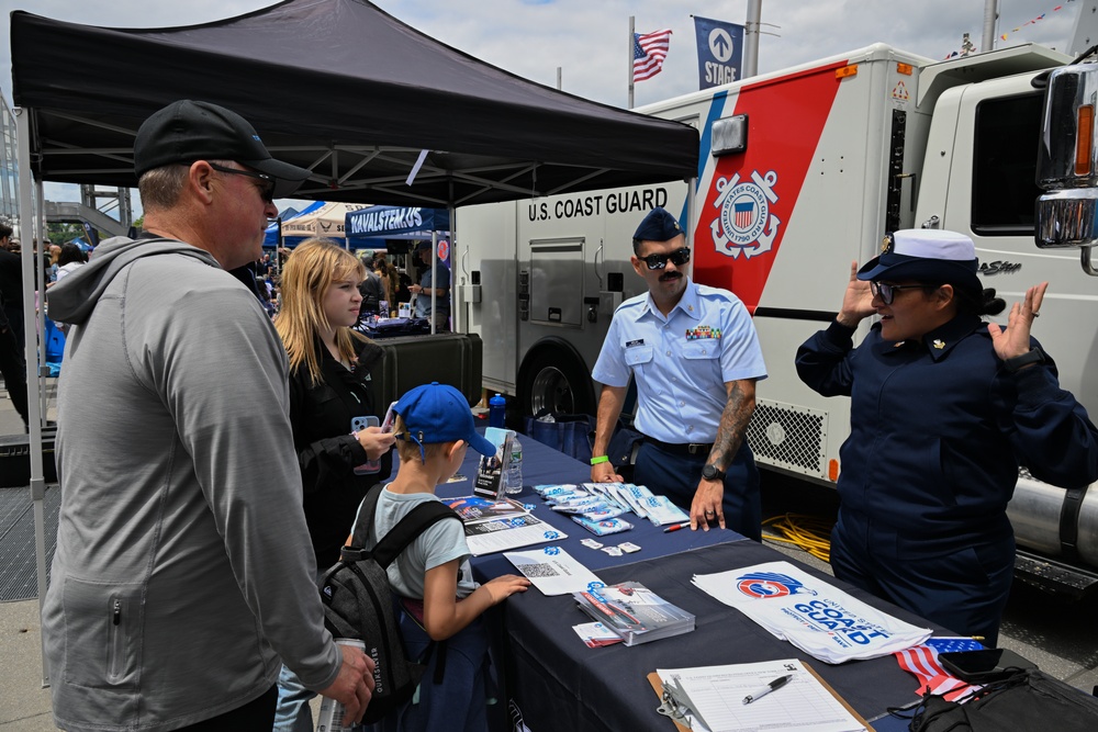 Coast Guard recruiters connect with community during Fleet Week New York