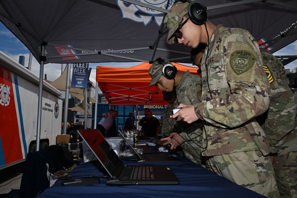 Coast Guard gaming tent draws visitors during Fleet Week New York