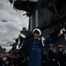 Coast Guard Silent Drill Team performs aboard USS Intrepid during Fleet Week New York