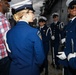Coast Guard Silent Drill Team performs aboard USS Intrepid during Fleet Week New York