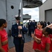 Coast Guard Silent Drill Team performs aboard USS Intrepid during Fleet Week New York