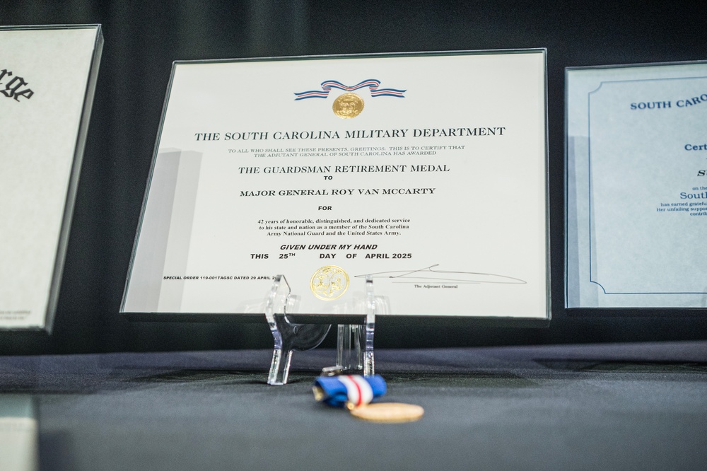 U.S. Army Maj. Gen. R. Van McCarty Retirement Ceremony