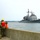 USS Gettysburg (CG 64) berths at Naval Weapons Station Yorktown after deployment