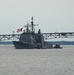 USS Gettysburg (CG 64) berths at Naval Weapons Station Yorktown after deployment