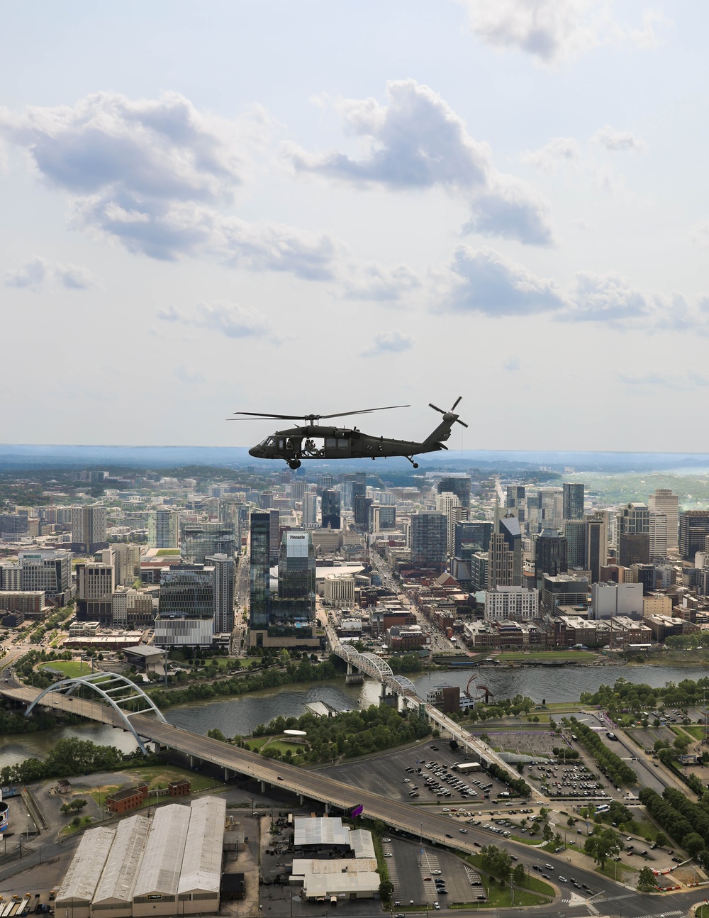 1-230th Assault Helicopter Battalion conducts flyover